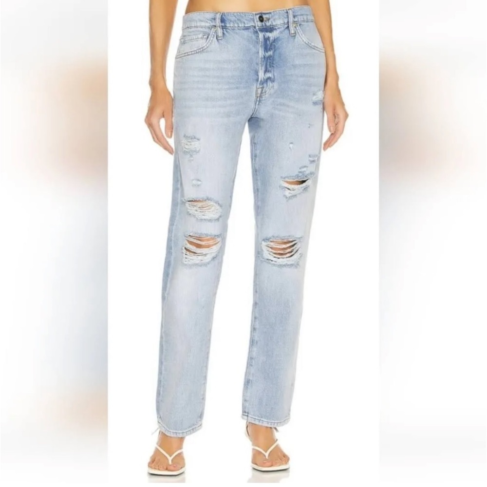 Frame Le Slouch Distressed Boyfriend Jean Sz 27